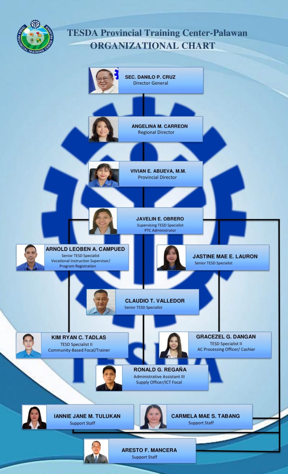 ORGANIZATIONAL STRUCTURE – TESDA MIMAROPA