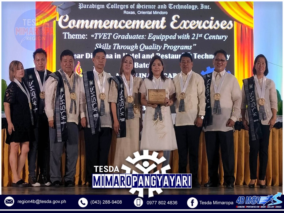Graduation Ceremony for the 1st Batch of Scholars of UAQTEA Diploma Program in Hotel and Restaurant Technology in MIMAROPA