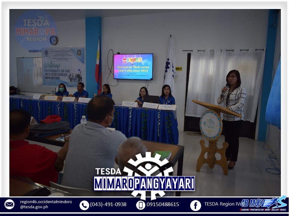 TESDA- OCCIDENTAL MINDORO , RIZAL OCCIDENTAL MINDORO TESDA TRAINING CENTER AND TESDA- OCCIDENTAL MINDORO PROVINCIAL TRAINING CENTER JOIN FORCES TO CONDUCT 3-DAY ASSESSMENT MODERATION IN THE PROVINCE OF OCCIDENTAL MINDORO