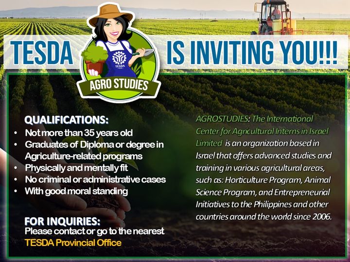 Calling for interested applicants to the Agro-studies Program!