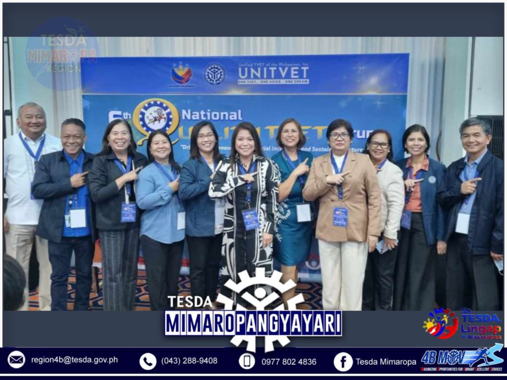 TESDA MIMAROPA BAGS THREE (3) 1-STAR AWARDS during the 6th NATIONAL QUALITY TVET FORUM