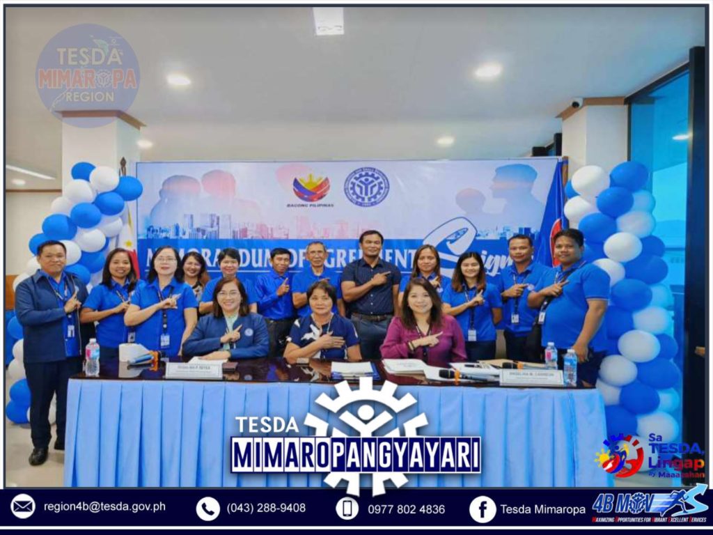 TESDA MIMAROPA AND AGRI- FISHERY TVET BOARD OF RIZAL, OCCIDENTAL MINDORO FINALLY PEN FOR PARTNERSHIP