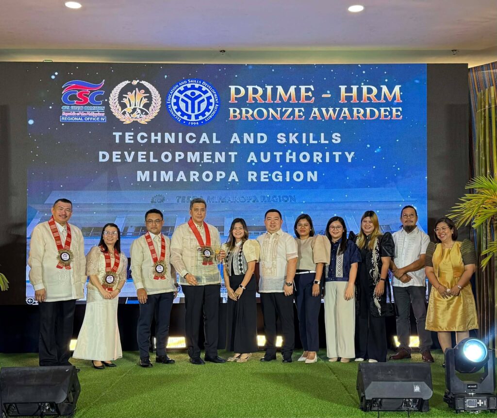 TESDA MIMAROPA Earns PRIME-HRM Level 2 Recognition